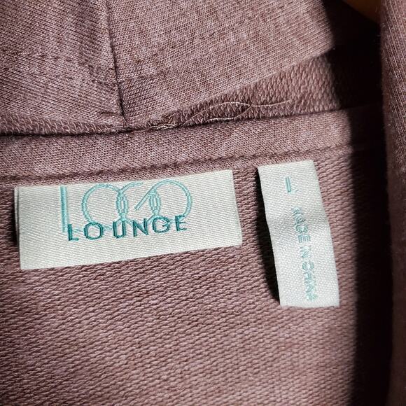 LOGO Lounge stretchy knit Cardigan Swiss Dot layered cardigan Large - Picture 3 of 8